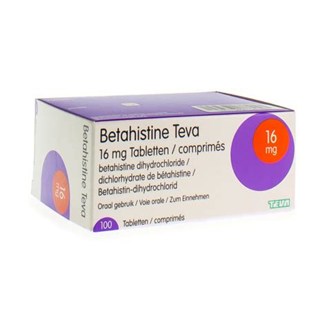 Teva Betahistine 16mg tablet – – Medication guide – Familiprix.
